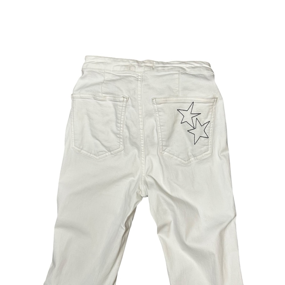 Free People float on white star ultra flare high rise jeans size 27 festival 70s - Picture 5 of 11